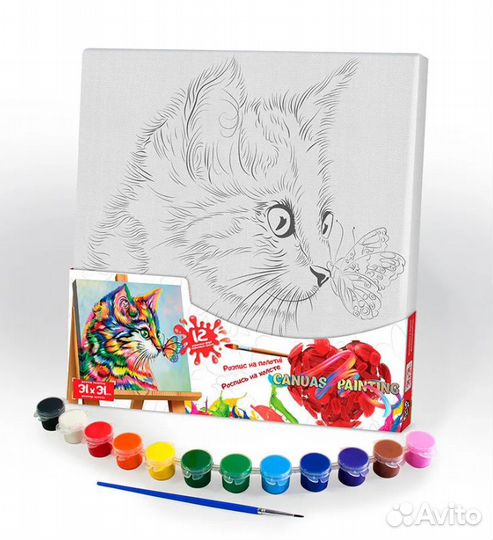 Н-р д/раскрашивания Роспись на холсте, рх-06-03