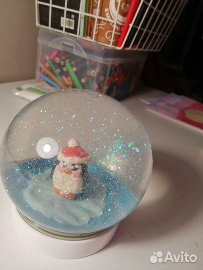 Снежный шар ручной работы