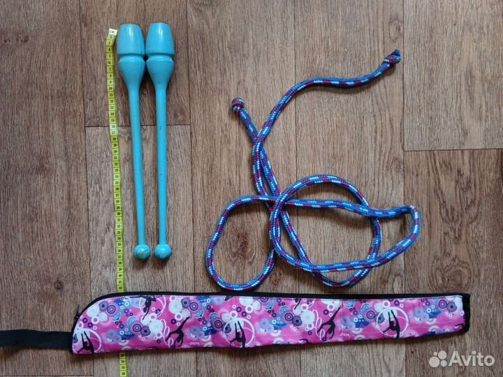 Булавы для худ гимнастики, скакалка, чехол