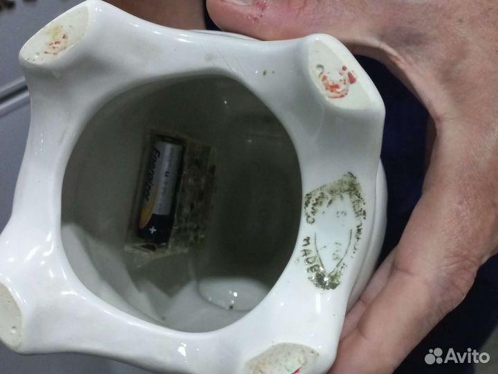 Часы каминные,Гжель'