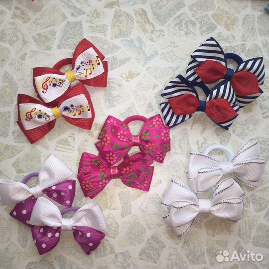 Бантики для волос ручной работы