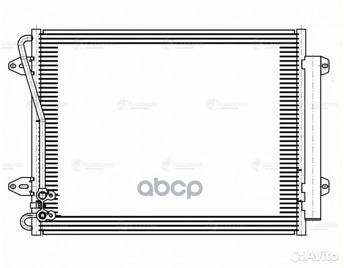 Радиатор кондиционера VW passat B6 (05) 3C0 82