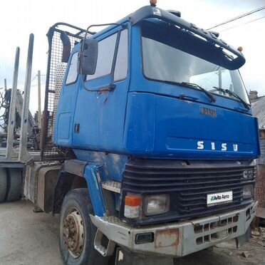 Лесовоз (сортиментовоз) Sisu SM 312 с КМУ Loglift, 1995