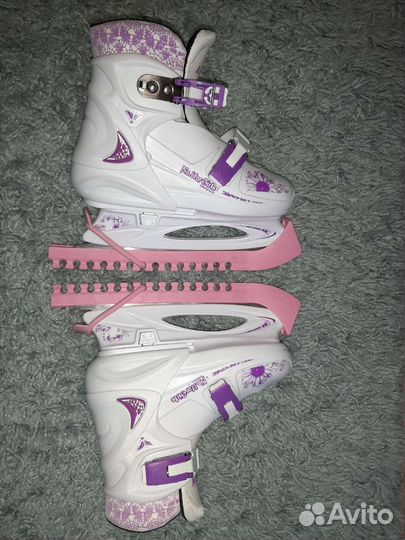 Коньки детские раздвижные 33 36