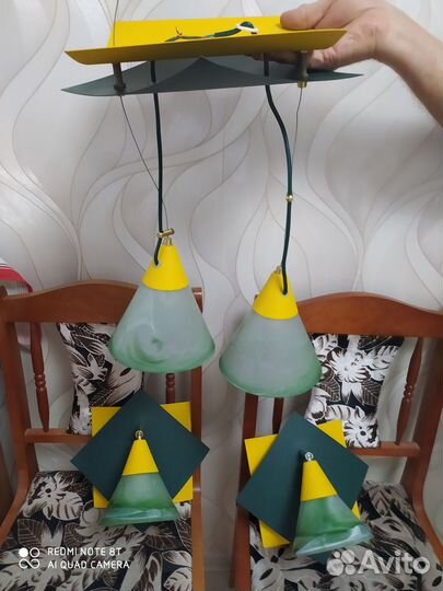 Люстра потолочная и 2 настенные