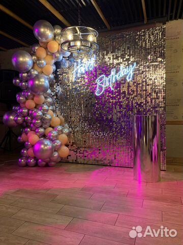 Фотозона из пайеток в аренду