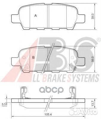 Колодки тормозные 37321 Abs