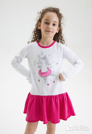 Платье детское с фломастерами