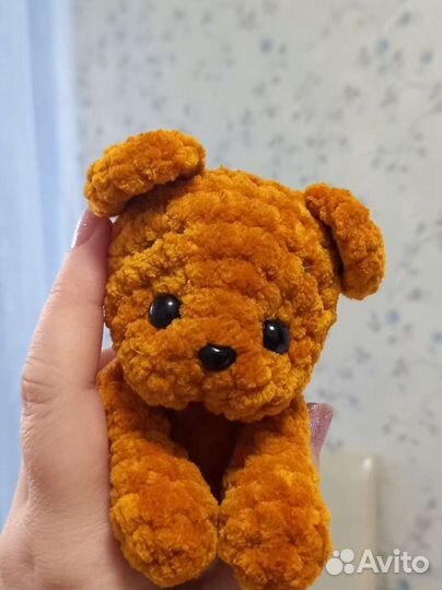 Вязаные игрушки мишка