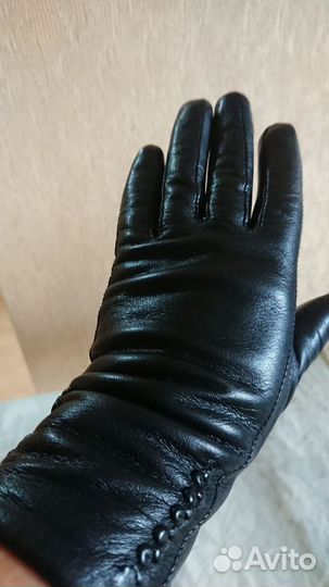 Перчатки кожаные женские новые