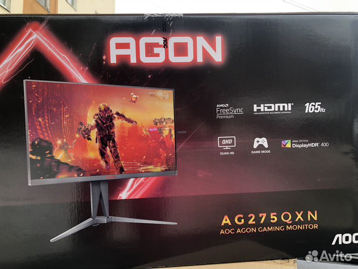 Новый игровой AOC agon 2к 165Гц 27