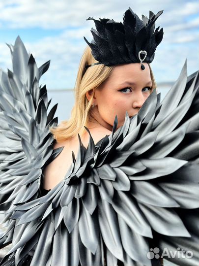 Крылья черные