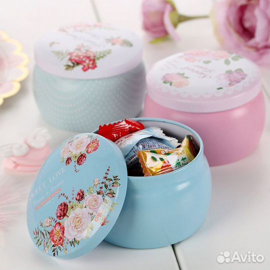 Набор 4 шт сувенирных баночек Этно 130 мл №25