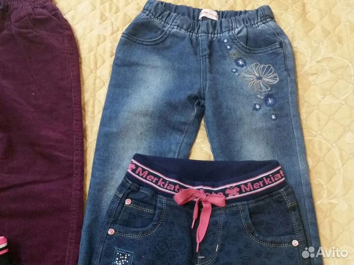 Брюки на флисе для девочки