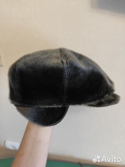 Меховая мужская кепка нерпа