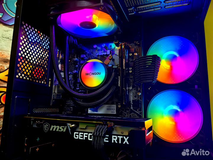 Игровой пк Ryzen 7 3700x / MSI RTX 3060 12 Gb вода