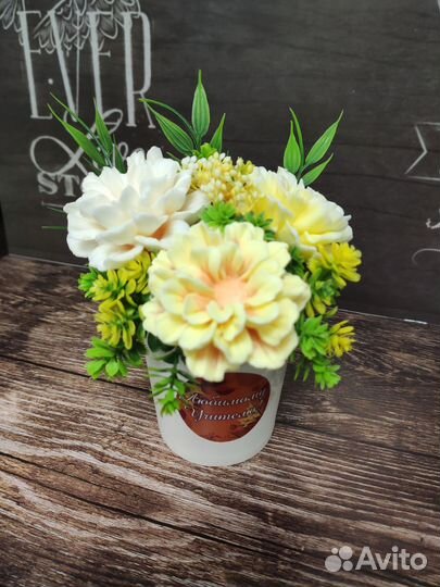 Букет из мыла ручной работы