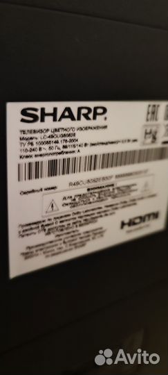 Телевизор Sharp 49 4k SMART rv