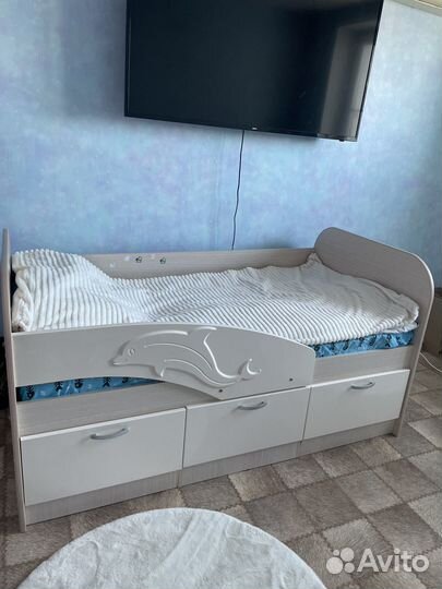 Детская кровать от 3 лет с матрасом 160