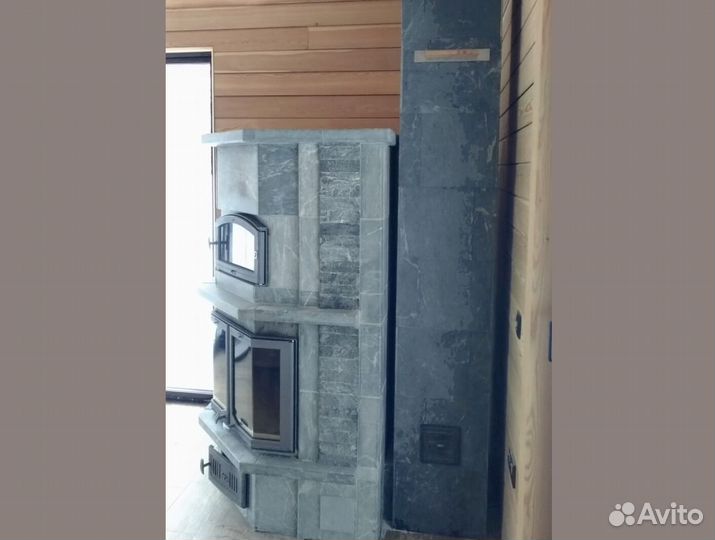 Печь камин отопительная