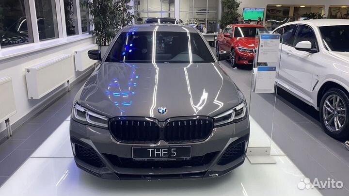 Сплиттер/губа для BMW G30 чёрный глянец
