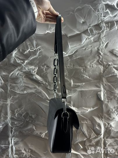 Сумка женская черная кож.зам