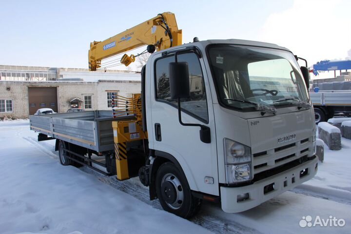 Isuzu Elf с КМУ, 2024