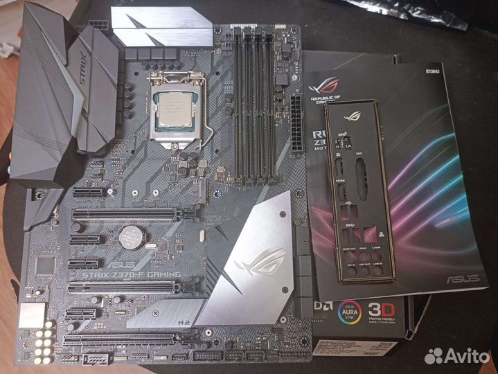 Asus ROG strix Z370-F gaming + 8600К+ охлаждение