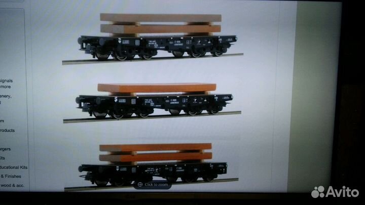 Набор грузовых платформ. HO.Roco