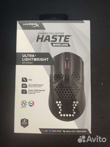 Игровая мышь HyperX pulsefire haste wireless