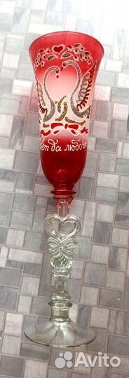 Свадебные фужеры, б/у