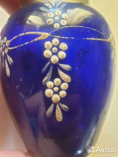 Флакон старый, красивая роспись, отличный