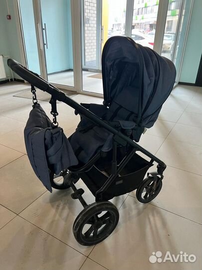 Коляска 2 в 1 moon цвет джинс