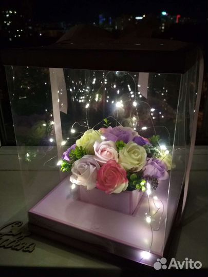 Букеты из мыльных роз на подарок к 1 сентября