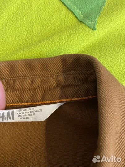 Джинсовая рубашка на мальчика р.146