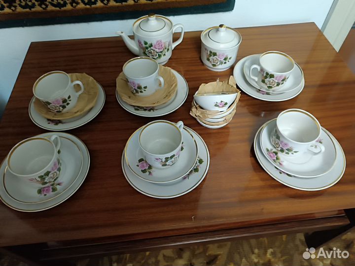 Чайно- кофейный сервис на 6 персон СССР