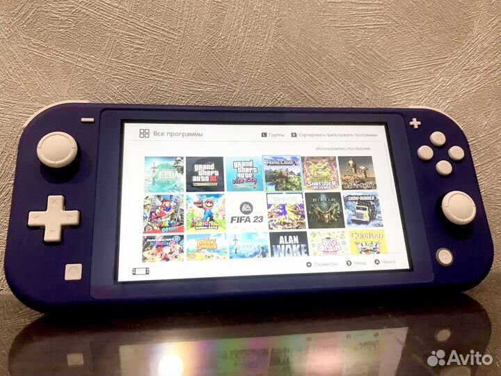 Nintendo switch Lite + Zelda TotK + 128Gb Прошит