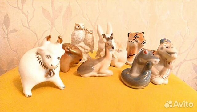 Статуэтки фарфоровые. Животные