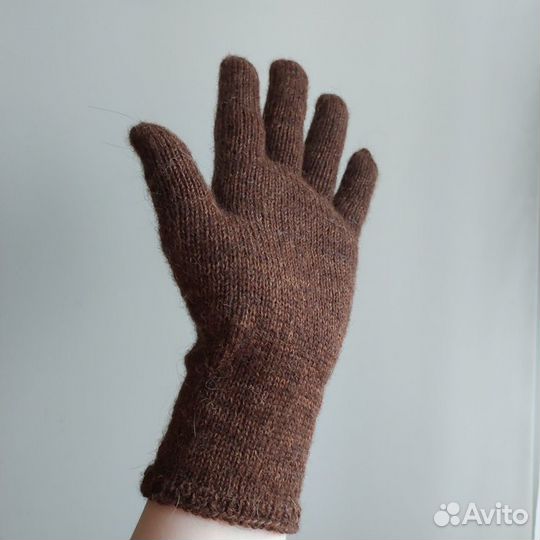 Шерстяные перчатки женские. Ручная работа