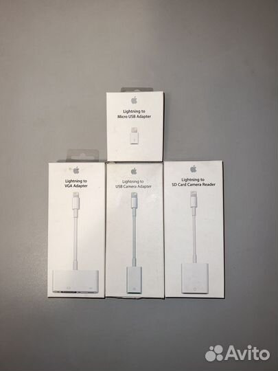 Переходники Apple Lightning Micro USB SD VGA