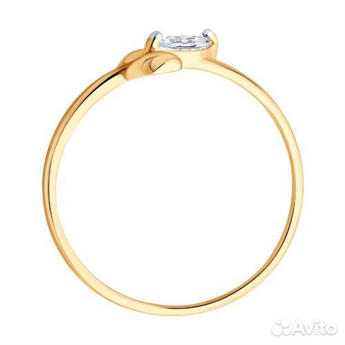 Кольцо sokolov из золота, 019639, р.17