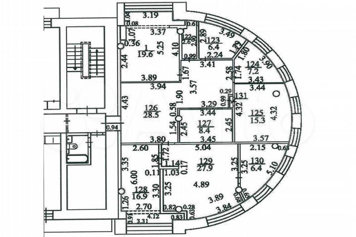 Офисное помещение 276.6 м²