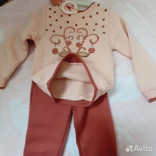 Костюм теплый детский на девочку