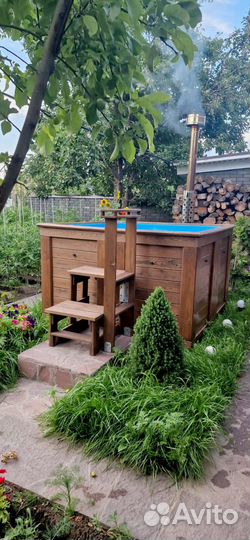 Купель для бани с аэромассажем