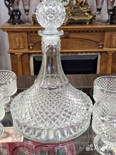 Графин набор.Богемия