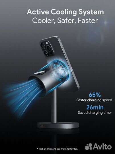 Бзу Aukey MC311A 3in1 Cooler Qi2 RU