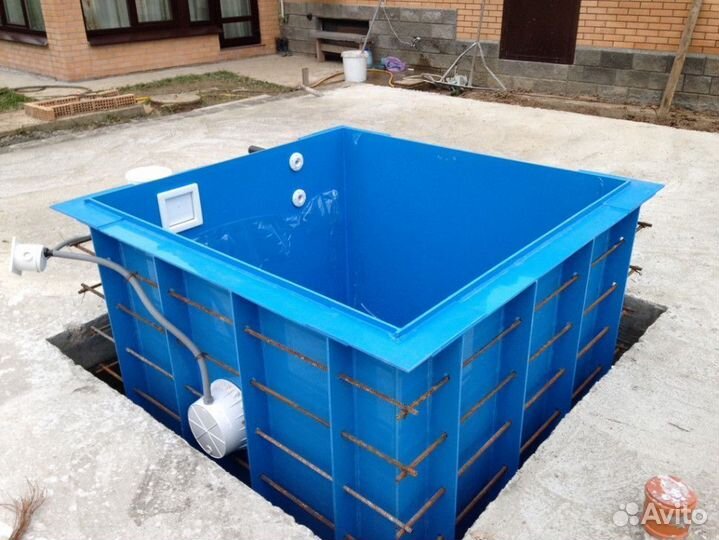 Бассейн полипропиленовый 2м*2м