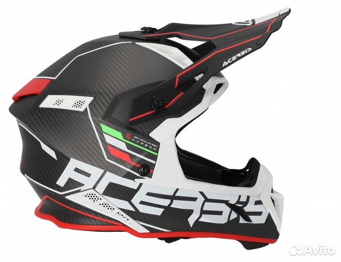 Шлем Acerbis steel carbon 22-06 Black/Red