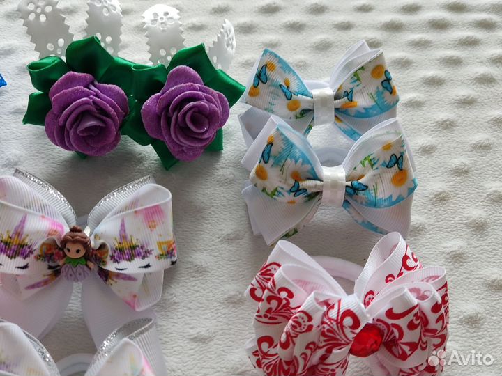 Бантики ручной работы для волос