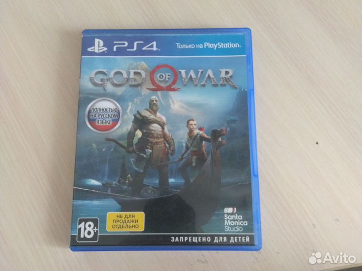 Диск на пс4 GOD WAR новы полностью на русс языке